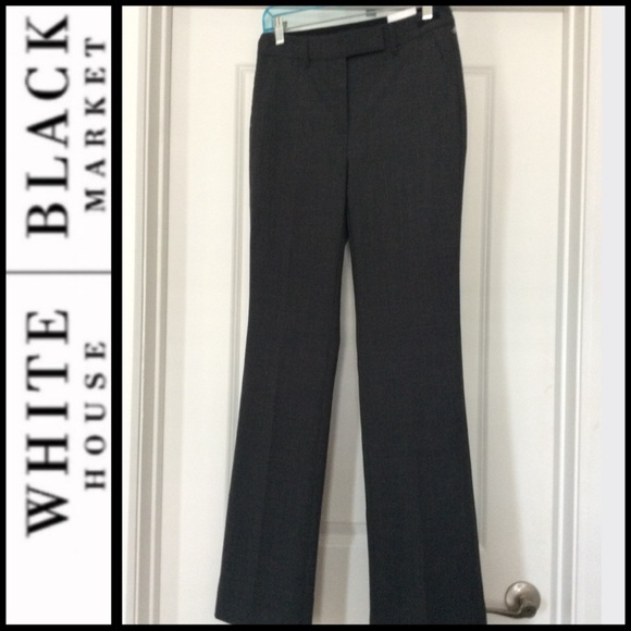 NWT WHBM Wool-Blend Bootcut Pants - Picture 5 of 6